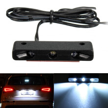 Neue 12 V 0. 3 W Auto Motorrad 3 Mikro-LEDs Nummernschild Rücklicht Mini Licht Weiß