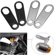 Neue 2 Stück Indikator Blinker Licht Stoßdämpfer Halterungen für Motorrad Custom Bobber Racer