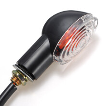 Neue 4 Stk. Mini Katzenaugen-Blinklichter Schwarz für Honda Suzuki Ducati Kawasaki