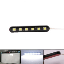 Neue 2 X LED Mini Streifen Motorrad Auto Kennzeichen Stroboskop Warnsignal Licht
