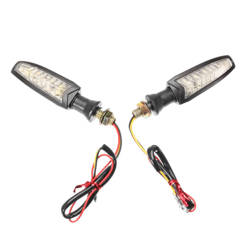 Neue Motorrad 4-Draht Dual-Farben Blinker LED Signallicht 1