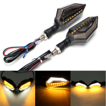 Neue 12 V Paar Motorrad weiße Tagfahrlichter DRL amber Blinkeranzeige