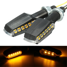 Neue Paar 12 V Dual-Seiten Universelle Motorrad Fahrrad LED Blinkeranzeige Licht Blinker
