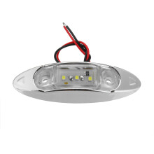 Neue 6 Stück Weiße 3 LED 24 V Seitenmarkierungsleuchte Rücklicht Lkw Anhänger Transporter