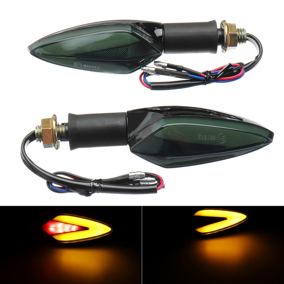 Nuove Luci Di Segnalazione Led Per Moto 12V, Luci Di Freno, Fanali Posteriori Ambra Rossi E11, Scooter Atv-image
