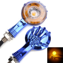 Neue 12 V Motorrad 10 LED Blinker Lichtanzeigen Totenkopf Klaue für Honda Suzuki