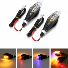 Neue 12 V 8 LED Universelle Motorrad Fahrrad Amber LED Blinker Lichtanzeigen
