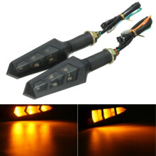 Neue 12 V LED Motorrad Blinkeranzeige Lampe Blinker Amber Universal