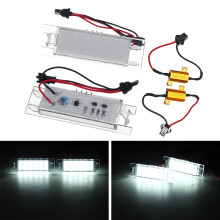Neue 2 Stück 12 V 18 LED Kennzeichenbeleuchtung Lampenbirne für Vauxhall Opel Adam Astra NE8X
