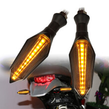 Neue 2er-Pack Motorrad LED Blinker Amber Lampe sequenzielle fließende Indikatorlichter