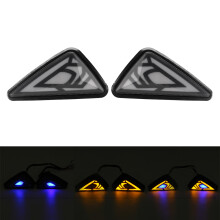 Neue 12 V LED Motorrad Dreieck Fließende Blinker Lichter Indikatoren