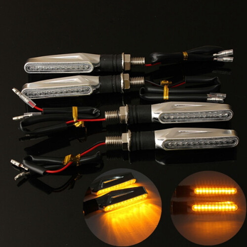 Neue 4er-Pack Motorrad LED Blinker Amber Licht