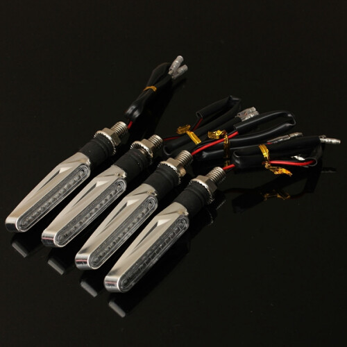Neue 4er-Pack Motorrad LED Blinker Amber Licht 2