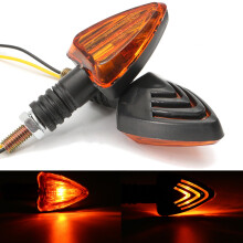Neue Paar Motorrad Blinker Lichter Blinker Straßenmotorrad Amber E-Mark Glühbirne Amber Universal