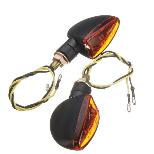 Neue 2 x Front-Back-Motorrad-Blinker-Lampen 2