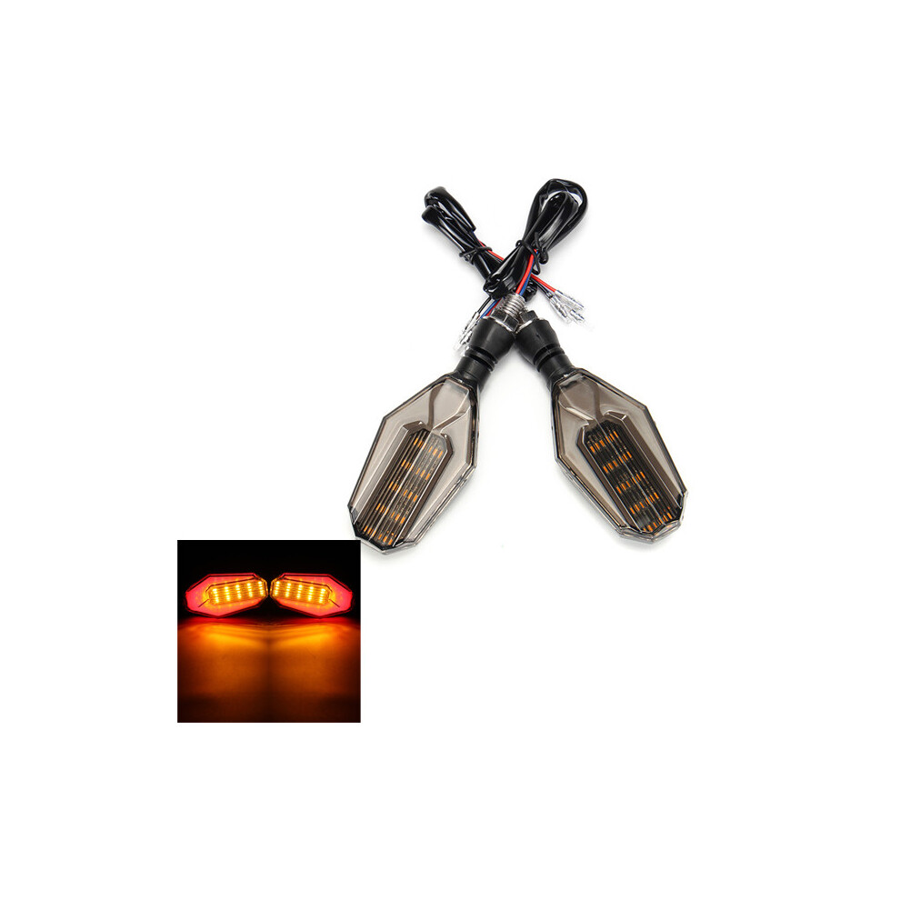 1 Pair 12V Universal Motorcycle Led Turn Signal Indicator Lights Taillights Brake Lights 762179045632