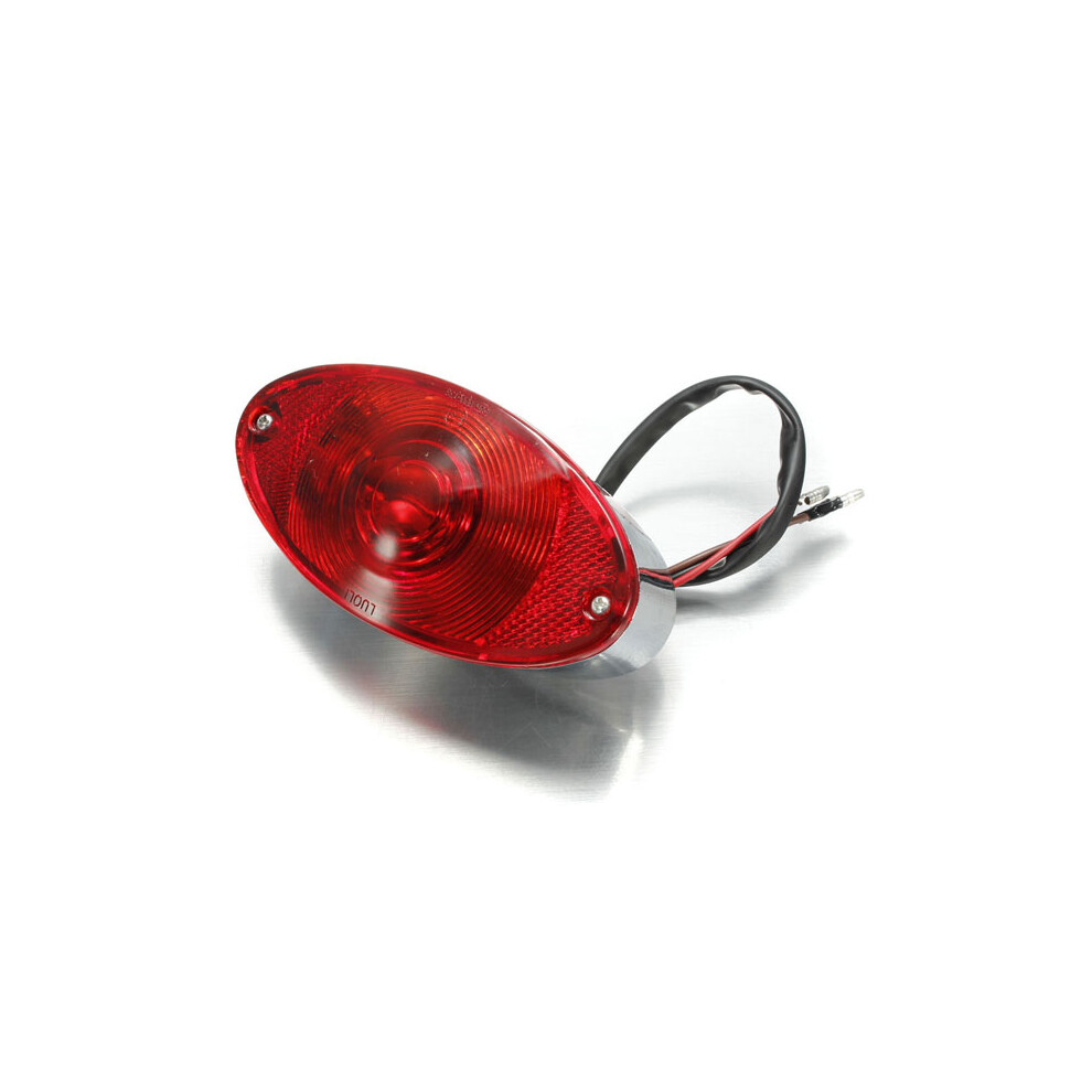 12V Motorcycle Cat Eye Rear Brake Stop Tail For Harley Chopper Light/Red 762179047407