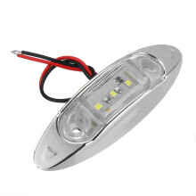 Nieuwe 10 stuks witte 3LED 24V zijmarkeringsindicatorlamp vrijetijdslamp vrachtwagen aanhangwagen bestelwagen
