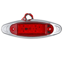 Neue 6 Stück Rote 24 V LED Seitenmarkierungsleuchte Blitz Stroboskop Notfallwarnlampe für Boot Auto Lkw Anhänger