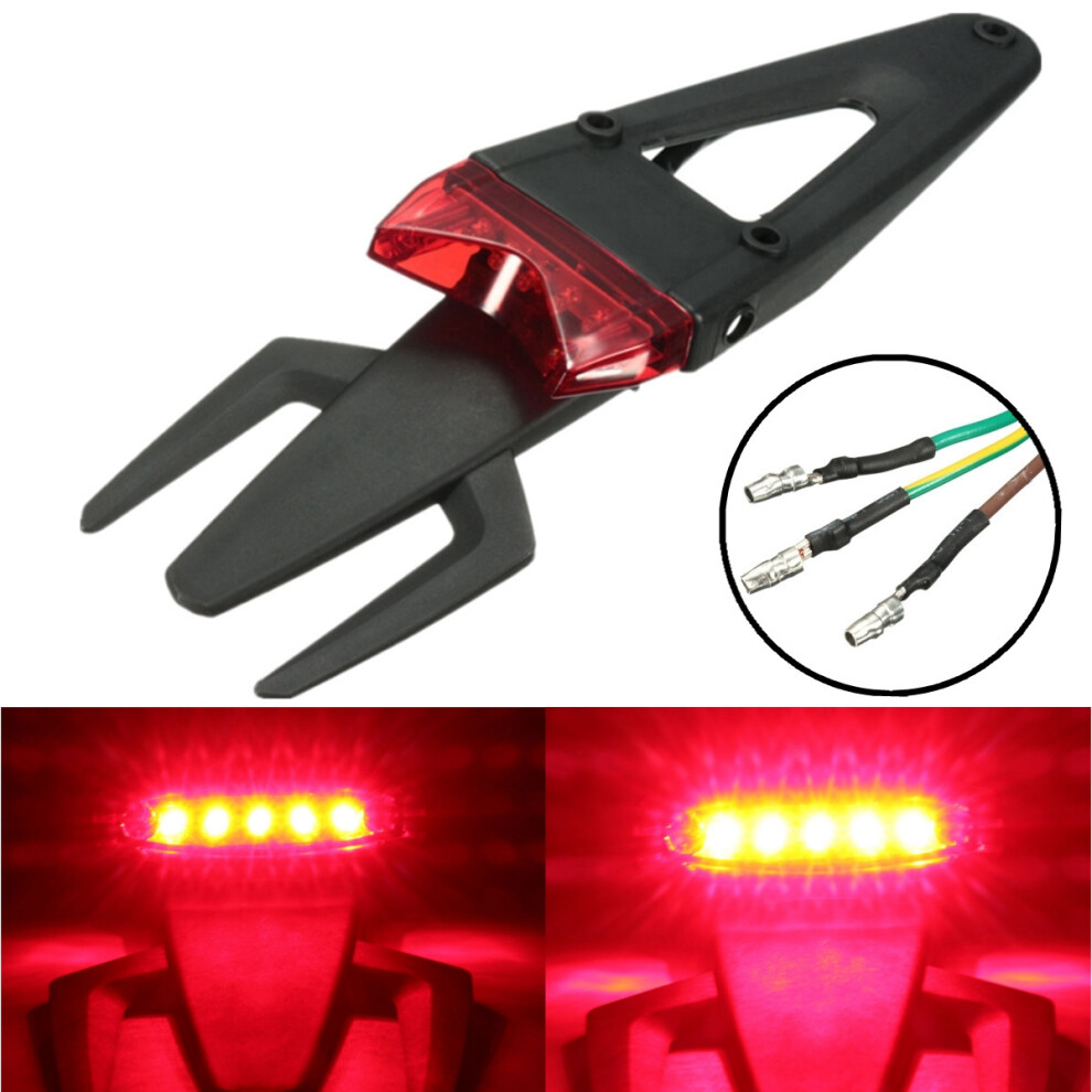 Fender Led Brake Stop Tail Universal Motorcycle Enduro Trail Dirt Pit Bike Light 762179051091