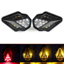 Neue 2 Stk. Motorrad sequenzielle Flush-Mount-Blinker Rot Gelb LED Lichtanzeige