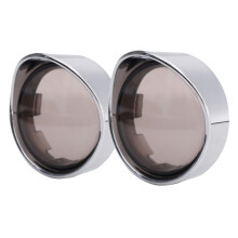 Nieuwe Richtingaanwijzer Deksel Vizier Ring Kit Met Rooklens Chroom Voor Harley
