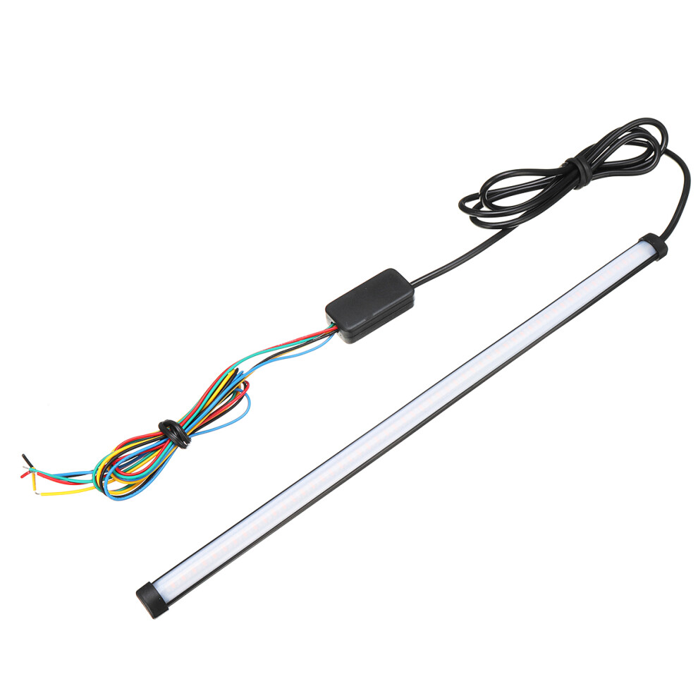 30Cm 12V 108 Led Flowing Turn Signal Strip Motorcycle Switchback Tail Brake S Light 762179052852