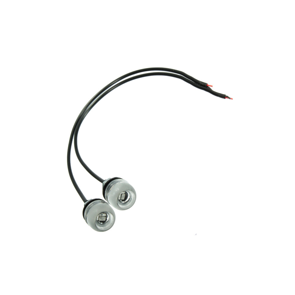 10Pcs Motorcycle 5630 18Mm 3Led Eagle Eye Lamp Daytime Running Lights Yellow 762179053644
