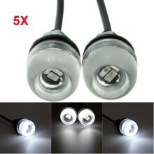 Neue 10 Stück Motorrad 5630 18 mm 3 LED Adleraugenlampe Tagfahrlicht Weiß