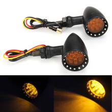 Neue 12 V Universelle Motorrad Gelbe LED Bullet Blinkeranzeige Licht