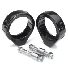 Uusi 49 mm moottoripyörän vilkkujen uudelleen sijoitushaarukan putken kiinnike Harley Dyna Softail Road