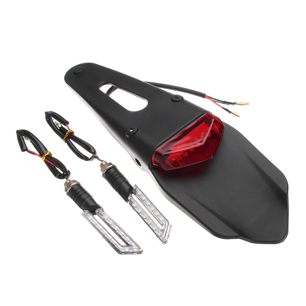 New 12V Motorcycle Led Brake Rear-Fender Tail Stop Turn Signal Lamp Universal Light 762179061274