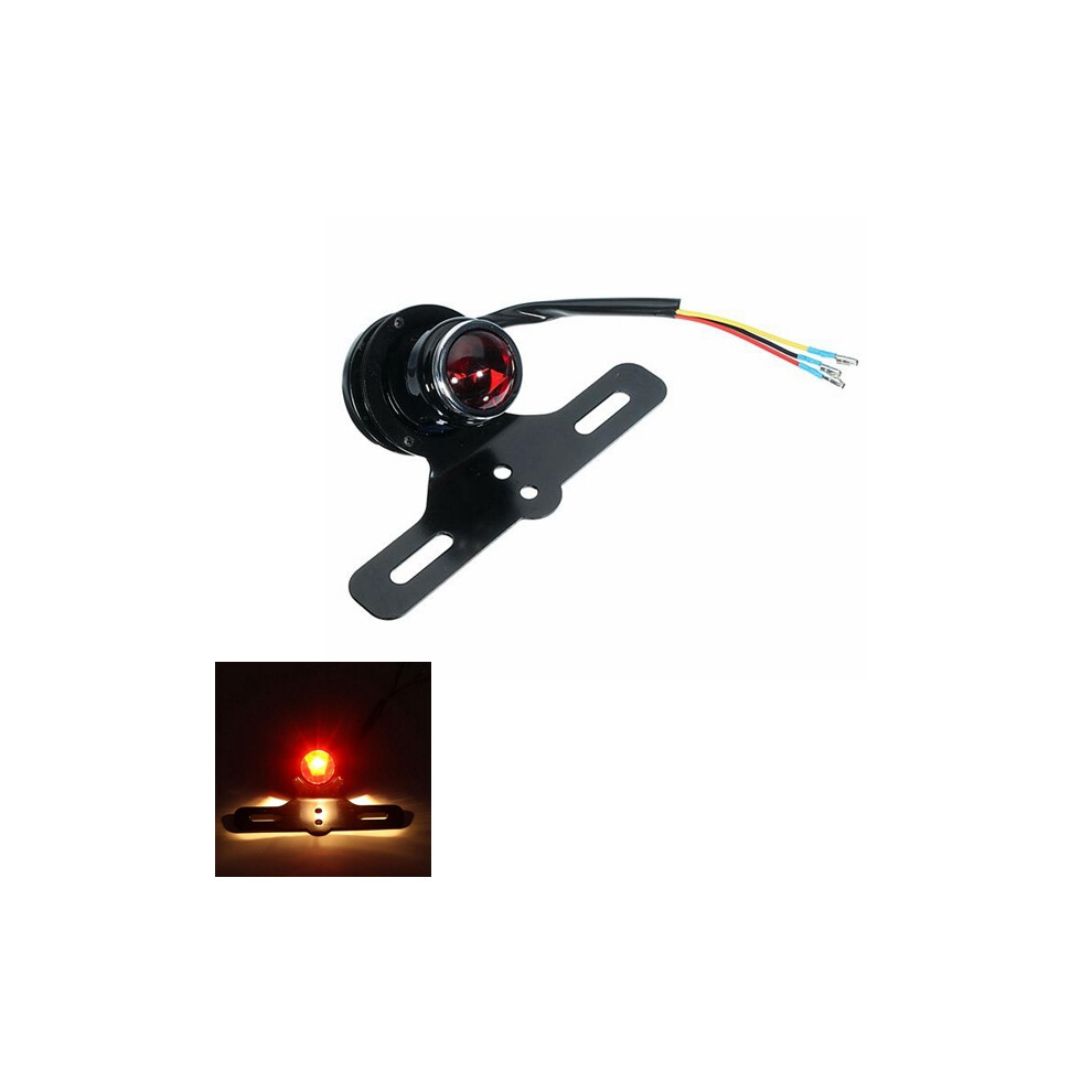 New Motorcycle Tail Brake Lamp For Harley Bobber Chopper Cafe Racer Red/Light 762179065456