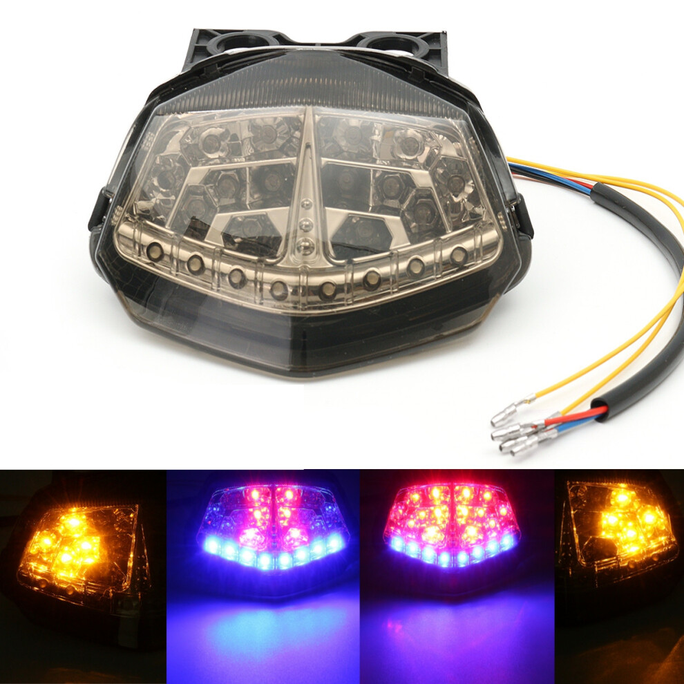 New Smoke Brake Tail Turn Signals Led Integrated For Kawasaki Ninja 250R Ex250 Light 762179065210