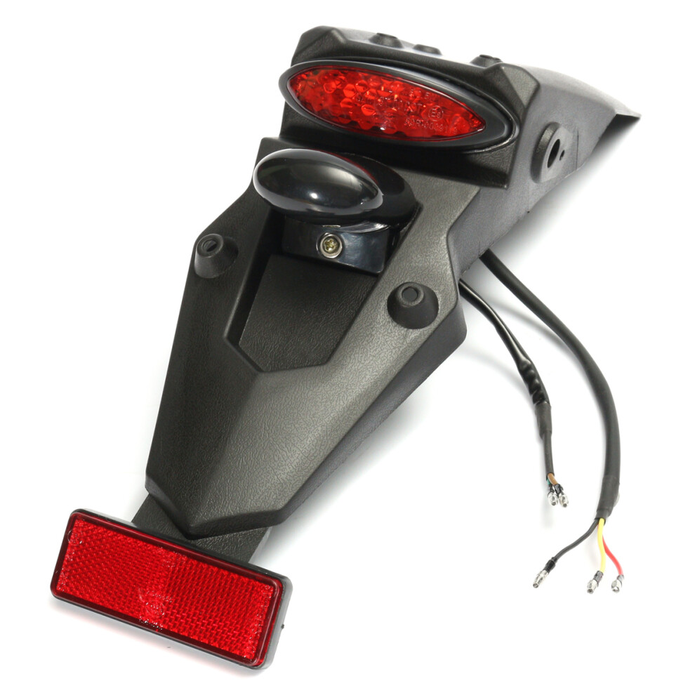 New 12V Led Fender Rear Tail Stop Reflector Universal For Mx Motocross Sport Pit Dirt Bike Light 762179066552
