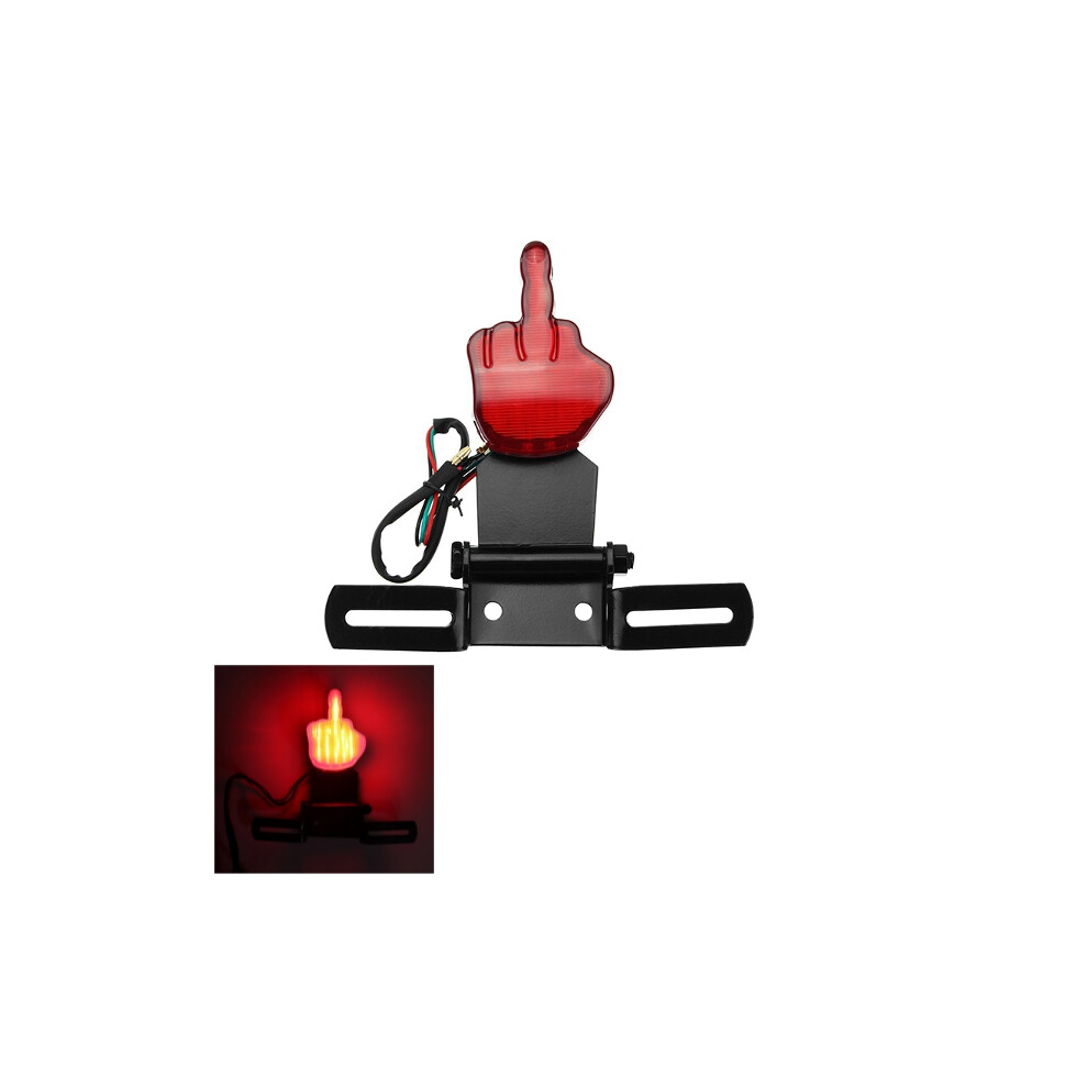 New 12V 5W Motorcycle Led Brake Scooter Tail License Plate Lamp Cafe Racer Universal Light 762179066668