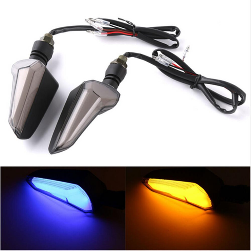 New Motorcycle Blinker Led Signal Indicator Turn S For Kymco/Yamaha/Suzuki/Harley Light/Blue 762179067054