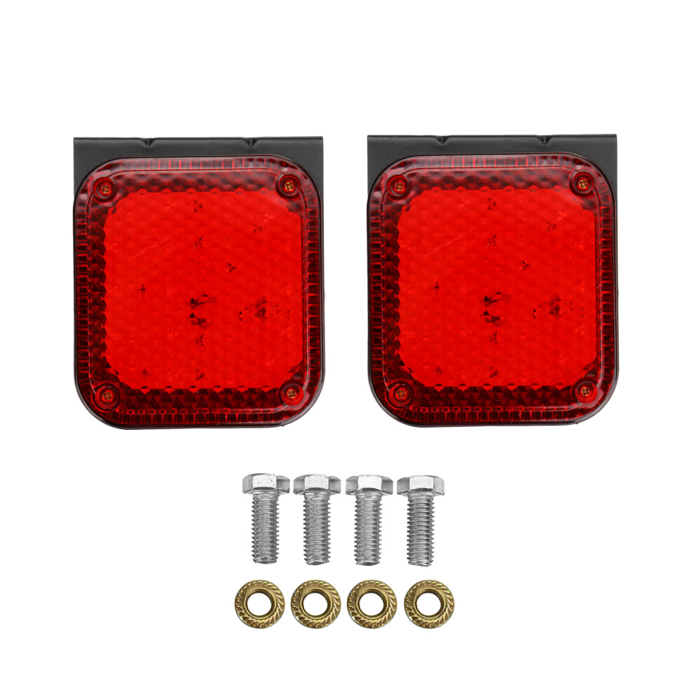 New 2Pcs 24V 20Led Trailer Side Marker Lights Rear Clearence Flash Lamp Truck 762179066545