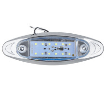 Neue 10 Stück Weiße 24 V LED Seitenmarkierungsleuchte Blitz Stroboskop Notfallwarnlampe für Boot Auto Lkw Anhänger
