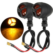 Neue 12 V Motorrad LED Blinker Blinkeranzeige Gelb Propellerstil für Harley Blinker