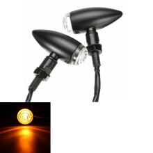 Neue 10 mm Paar Motorrad Bullet Blinkerlichter für Harley Davidson Cruiser Chopper