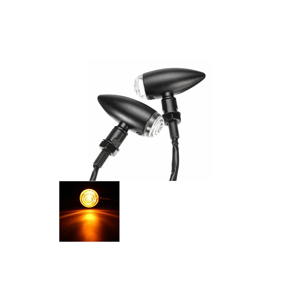 New 10Mm Pair Motorcycle Bullet Turn Signal For Harley Davidson Cruiser Chopper Light 762179070092