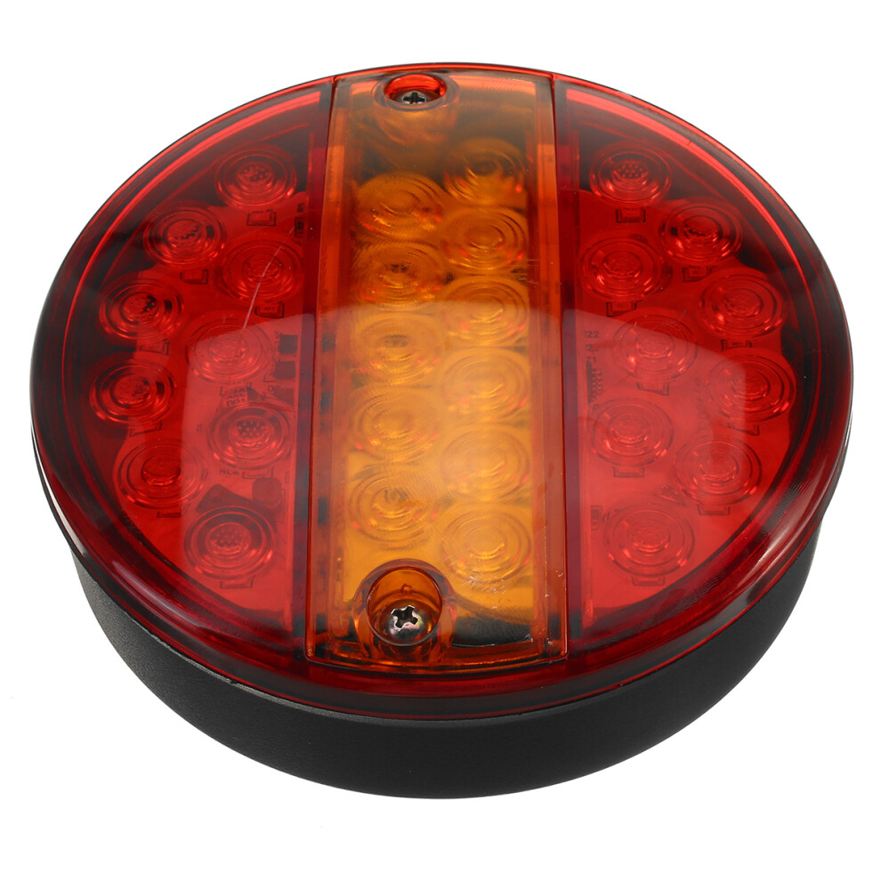 New 2Pcs 12V Led Tail Hamburger Rear Lamp Stop Indicator Brake 4 Function Light 762179069713