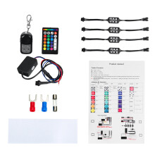 Uusi moottoripyörän koristevalo ATV RGB LED neon-alahehkuvalo nauhavalaisinpaketti