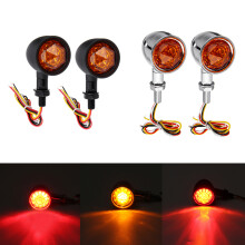 Neue 12 V Universelle Motorrad Bullet Blinker Brems- und Fahrlichter 4 Draht
