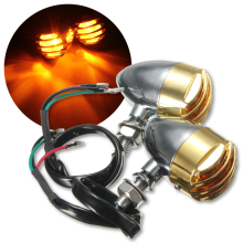 Neue Motorrad Bullet Blinker Lichtanzeige Amber für Harley Honda Yamaha