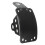 Nuovo supporto per targa con luce posteriore verticale laterale per Harley Chopper nero 1