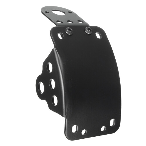 Nuovo supporto per targa con luce posteriore verticale laterale per Harley Chopper nero