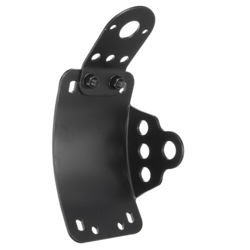 Nuovo supporto per targa con luce posteriore verticale laterale per Harley Chopper nero 1