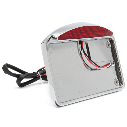 New Motorcycle License Plate LED Tail Light Horizontal SidE-mount Bracket For Harley 1